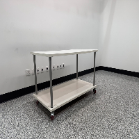 White Mobile Utility Table image 0